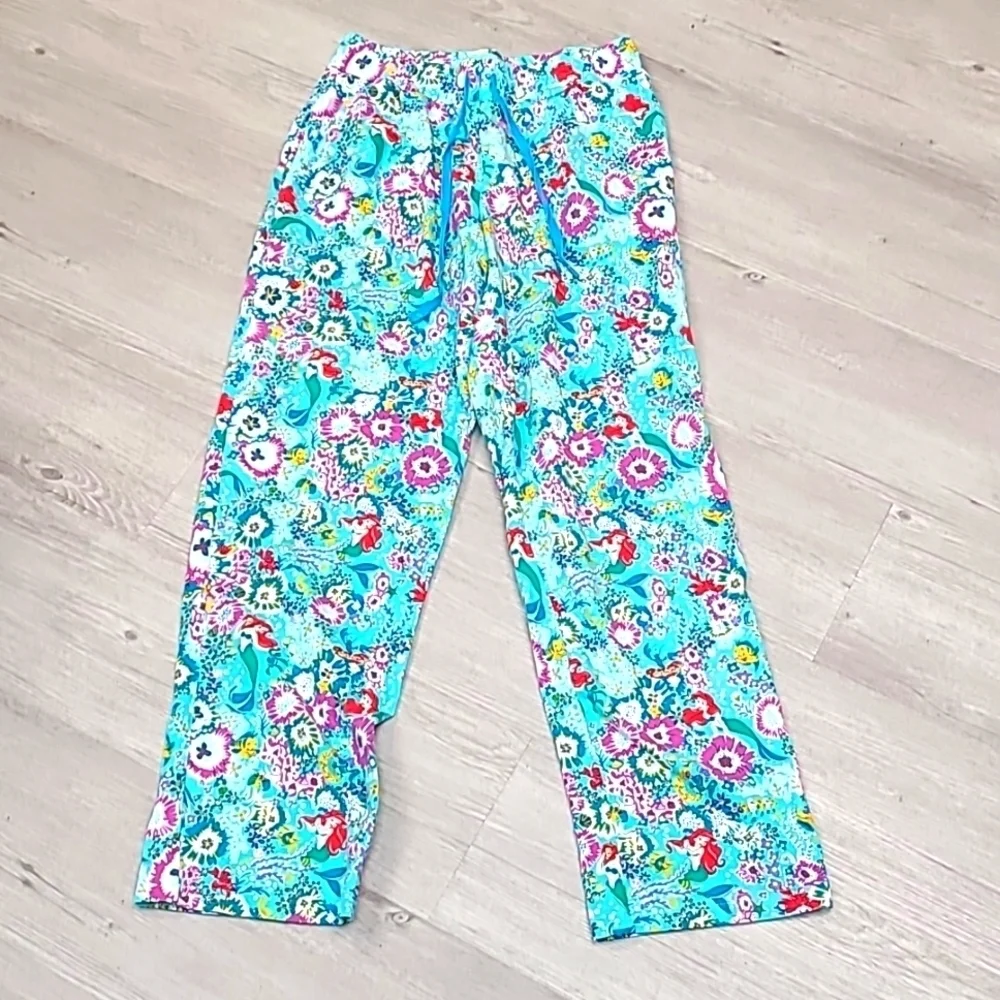 Disney Vera Bradley Ariel Pajama Pants Size XS - Picture 2 of 7